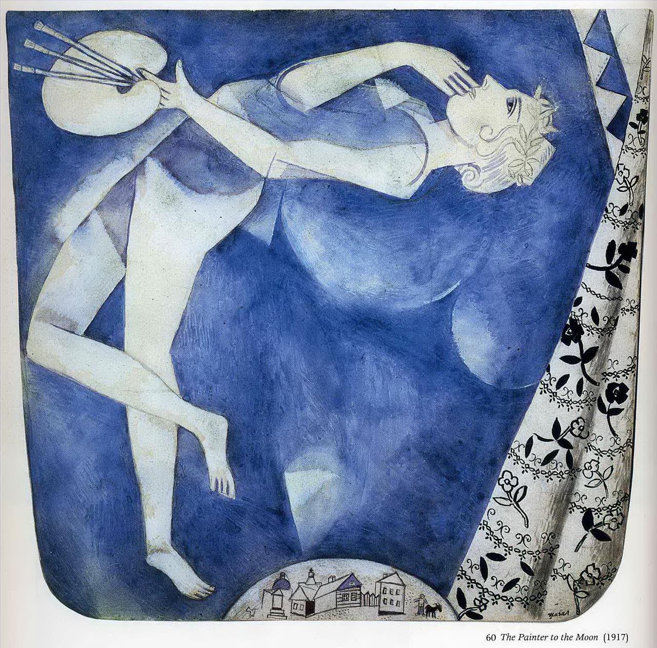 Der Maler des Mondzeitgenosses Marc Chagall Ölgemälde